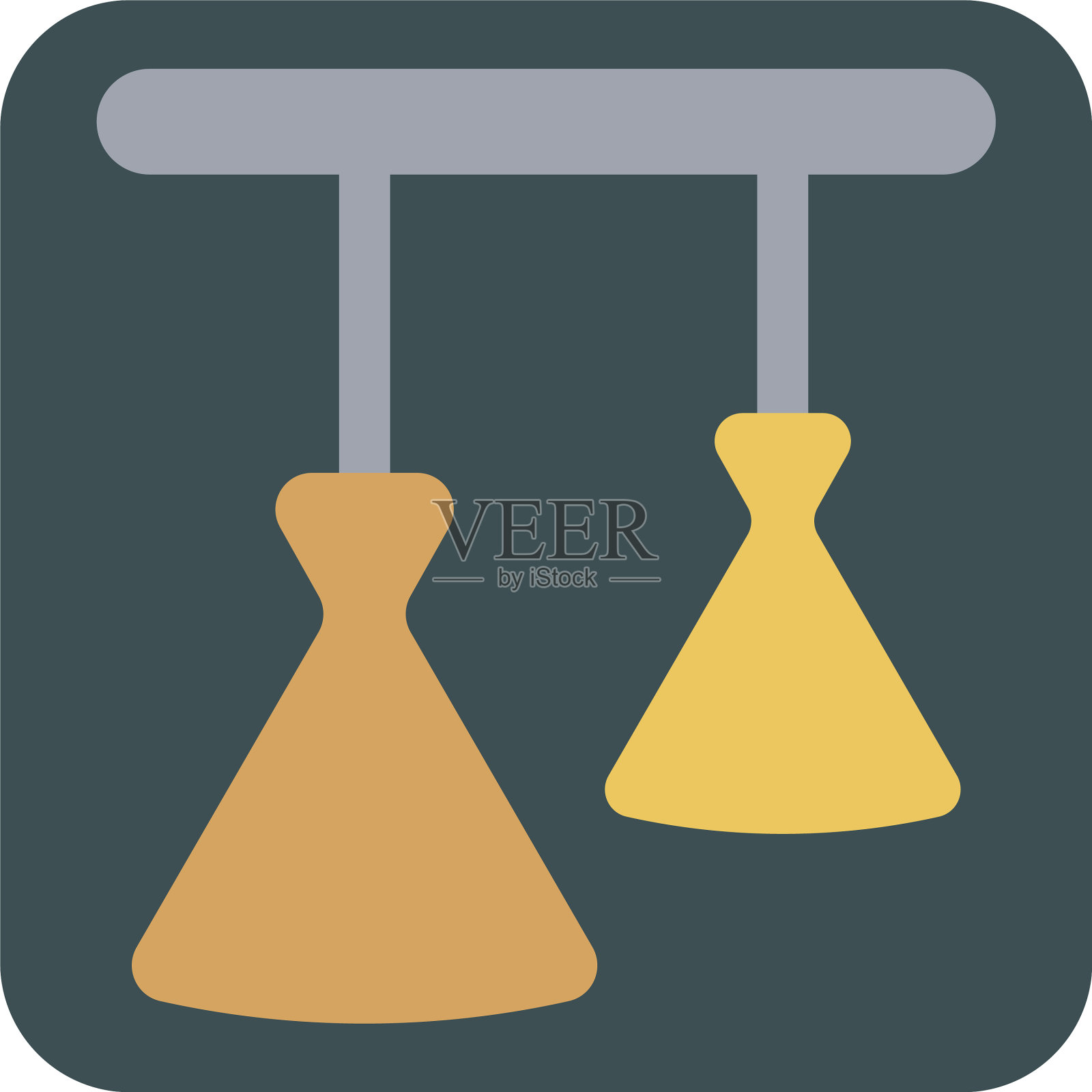 白色背景的电灯图标素材