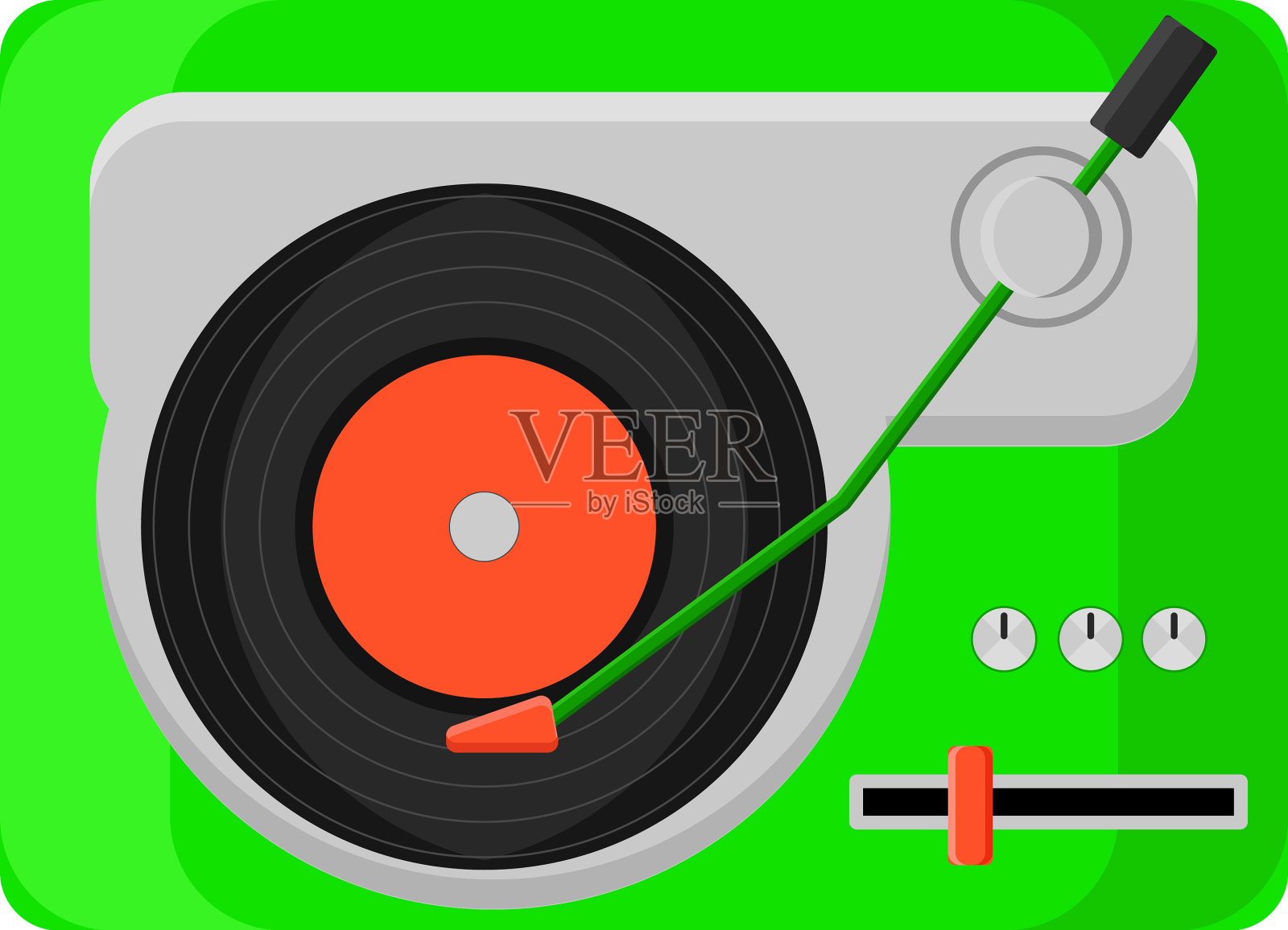 白色背景的唱机设计元素图片