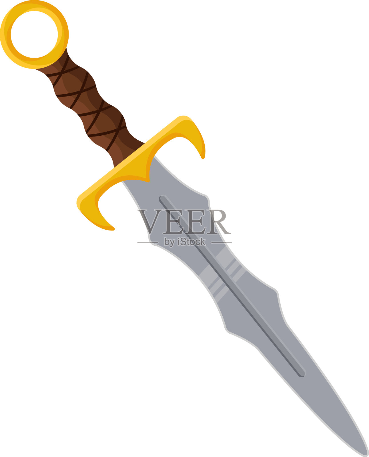 白底利剑设计元素图片