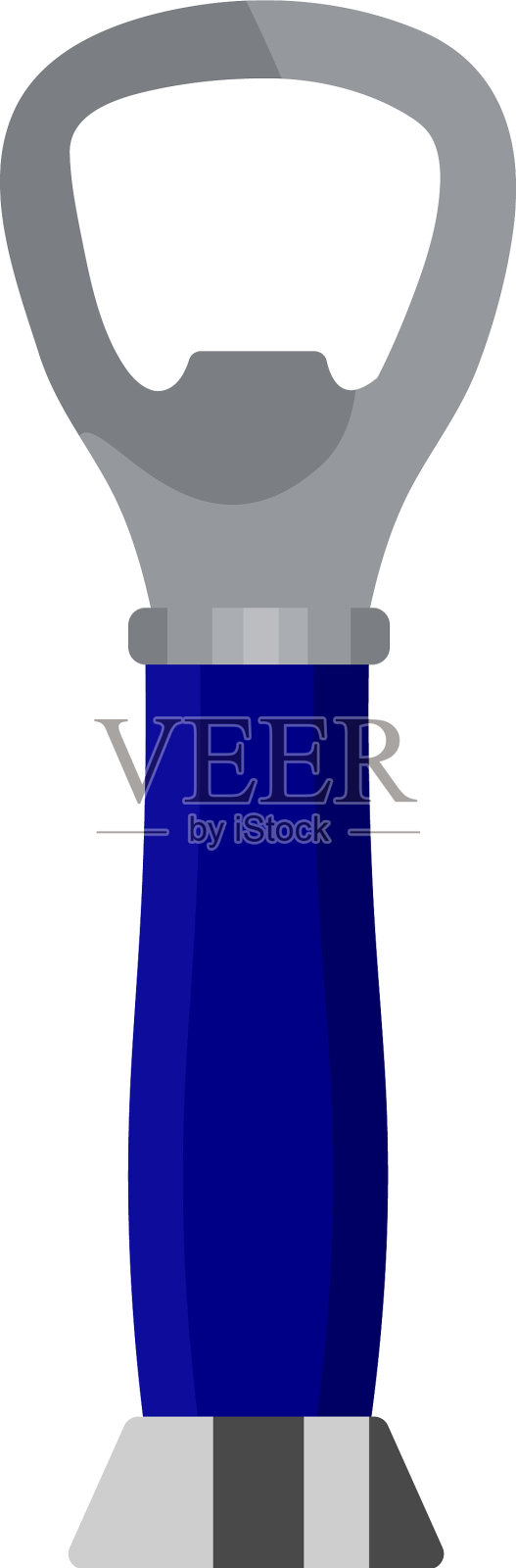 白色背景上的开瓶器设计元素图片