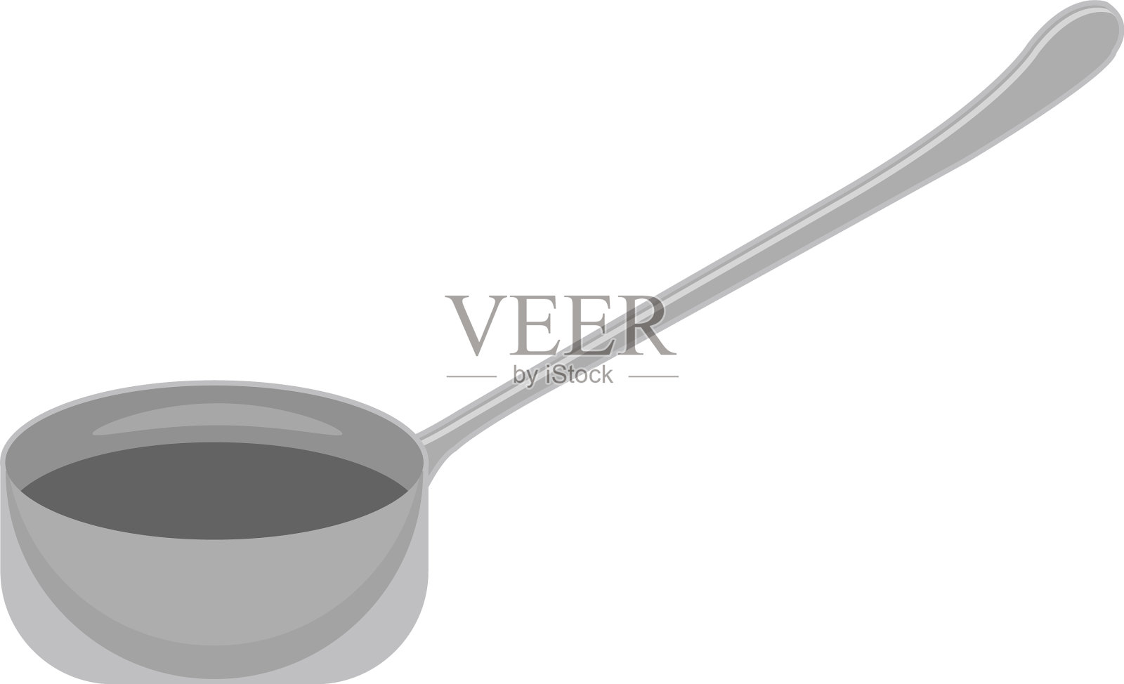 白色背景的厨房勺子设计元素图片