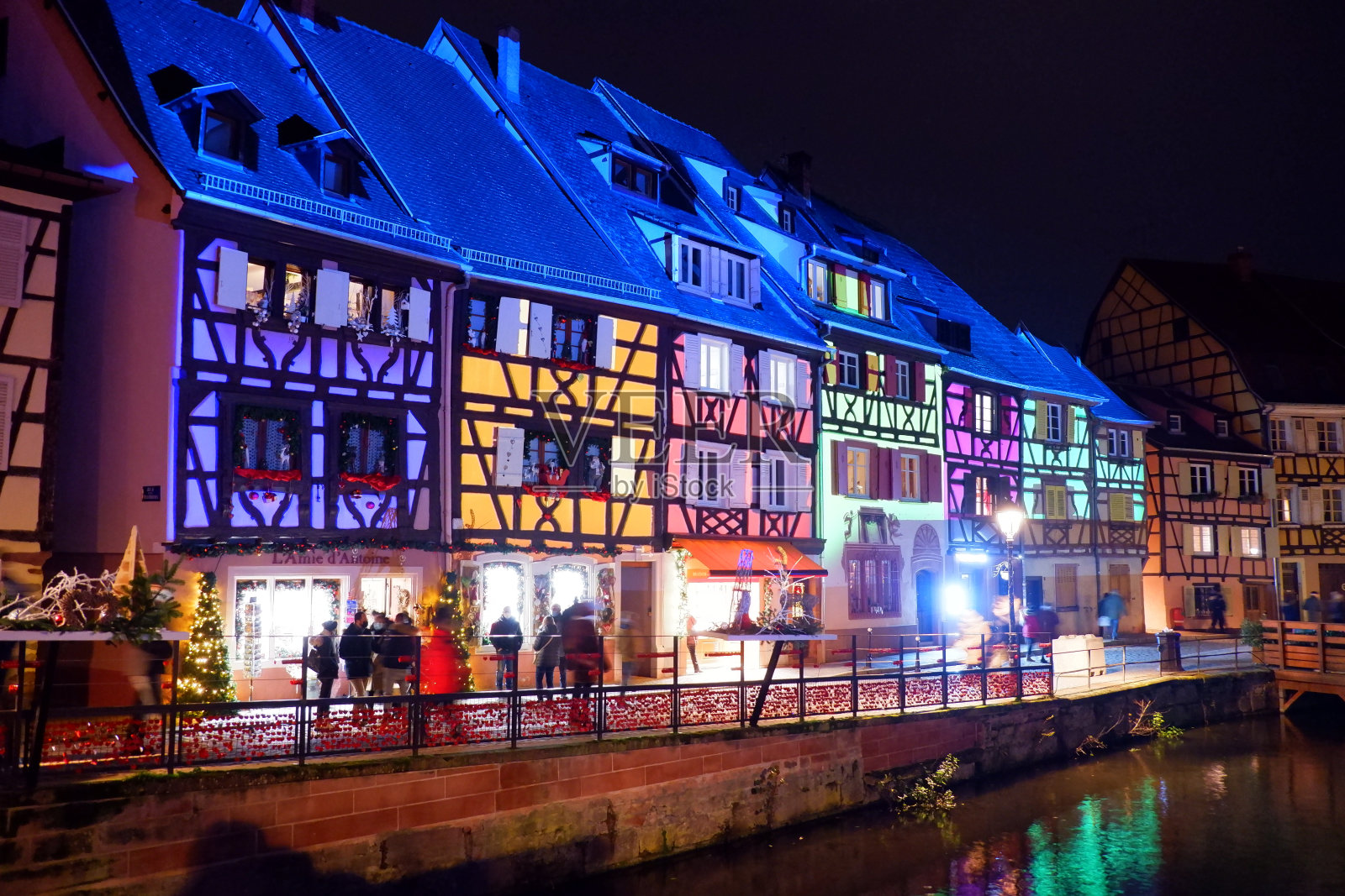 圣诞节的科尔马照片摄影图片