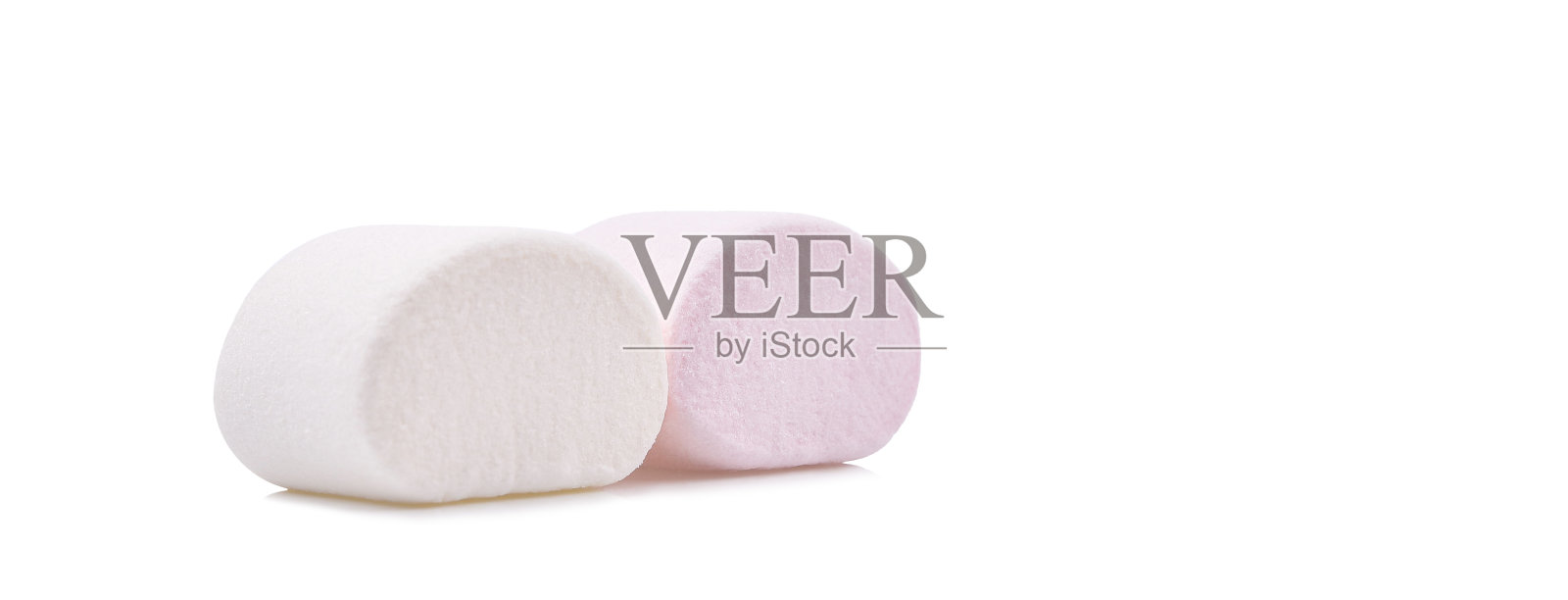 棉花糖孤立在白色照片摄影图片