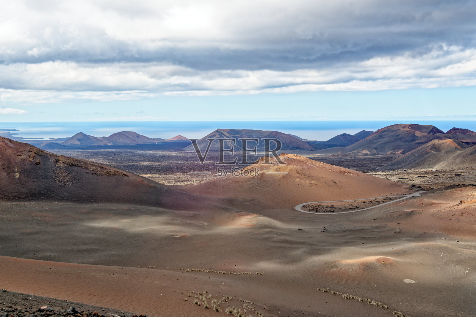 西班牙兰萨罗特的蒂曼法亚国家公园景观照片摄影图片