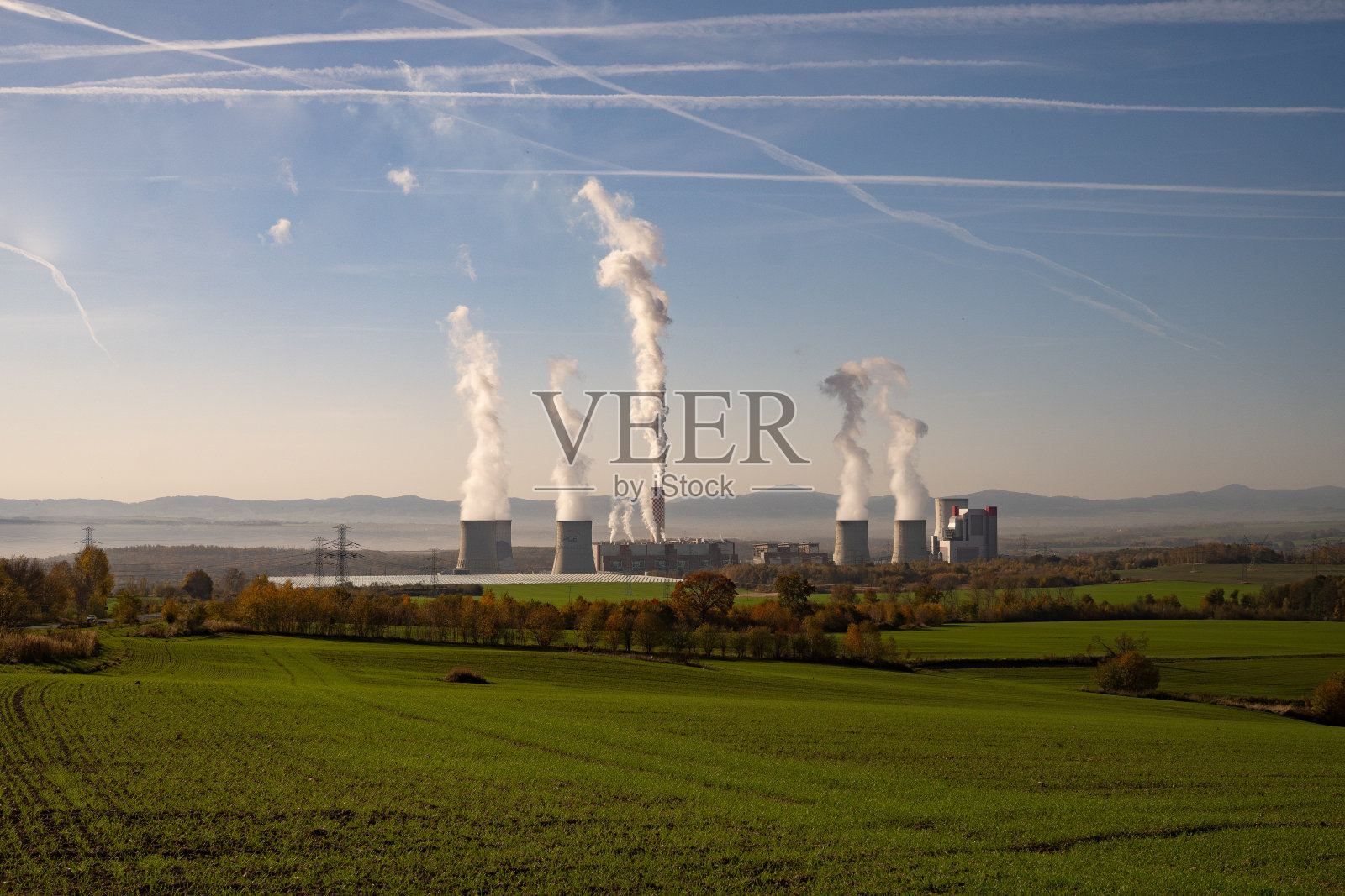 电厂照片摄影图片