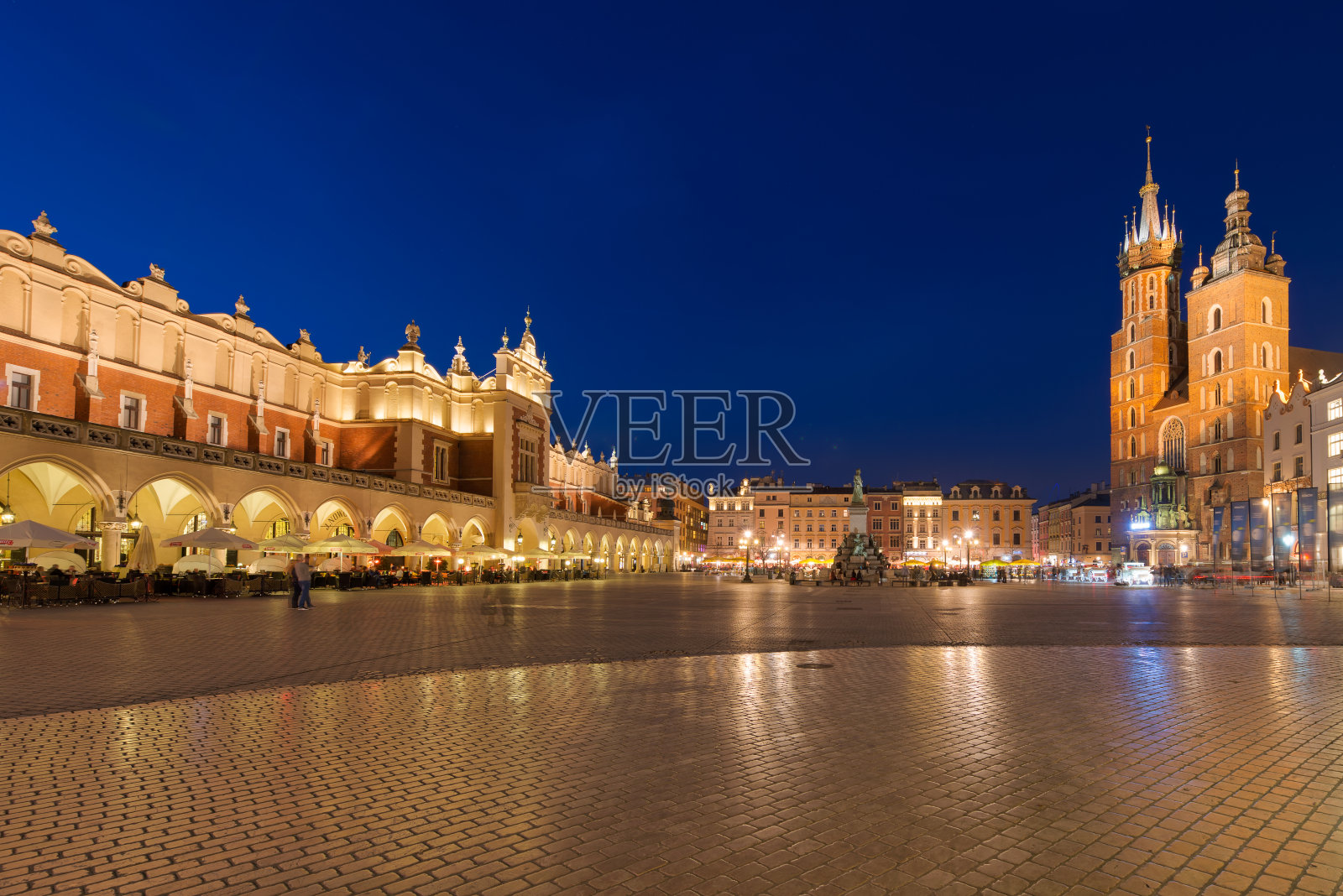 克拉科夫主要市场广场照片摄影图片