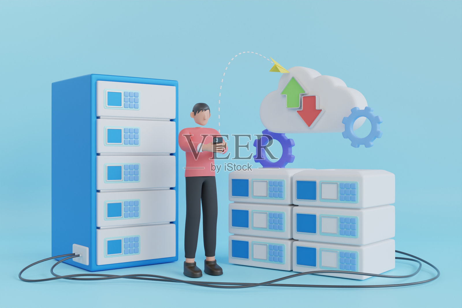 带有数据传输的数字服务或应用程序照片摄影图片