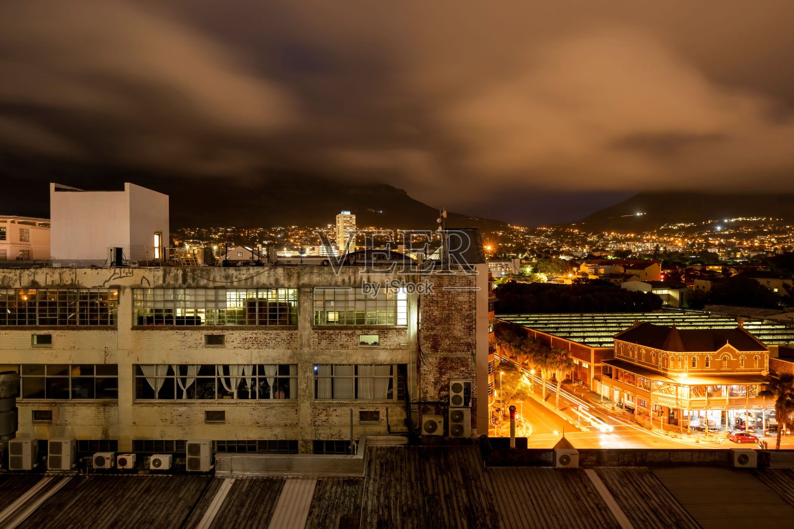 南非开普敦的夜景照片摄影图片