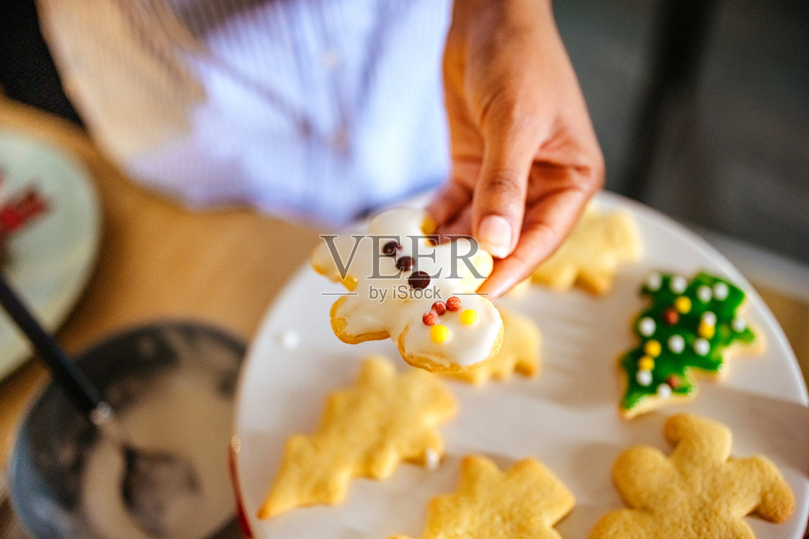 圣诞饼干照片摄影图片