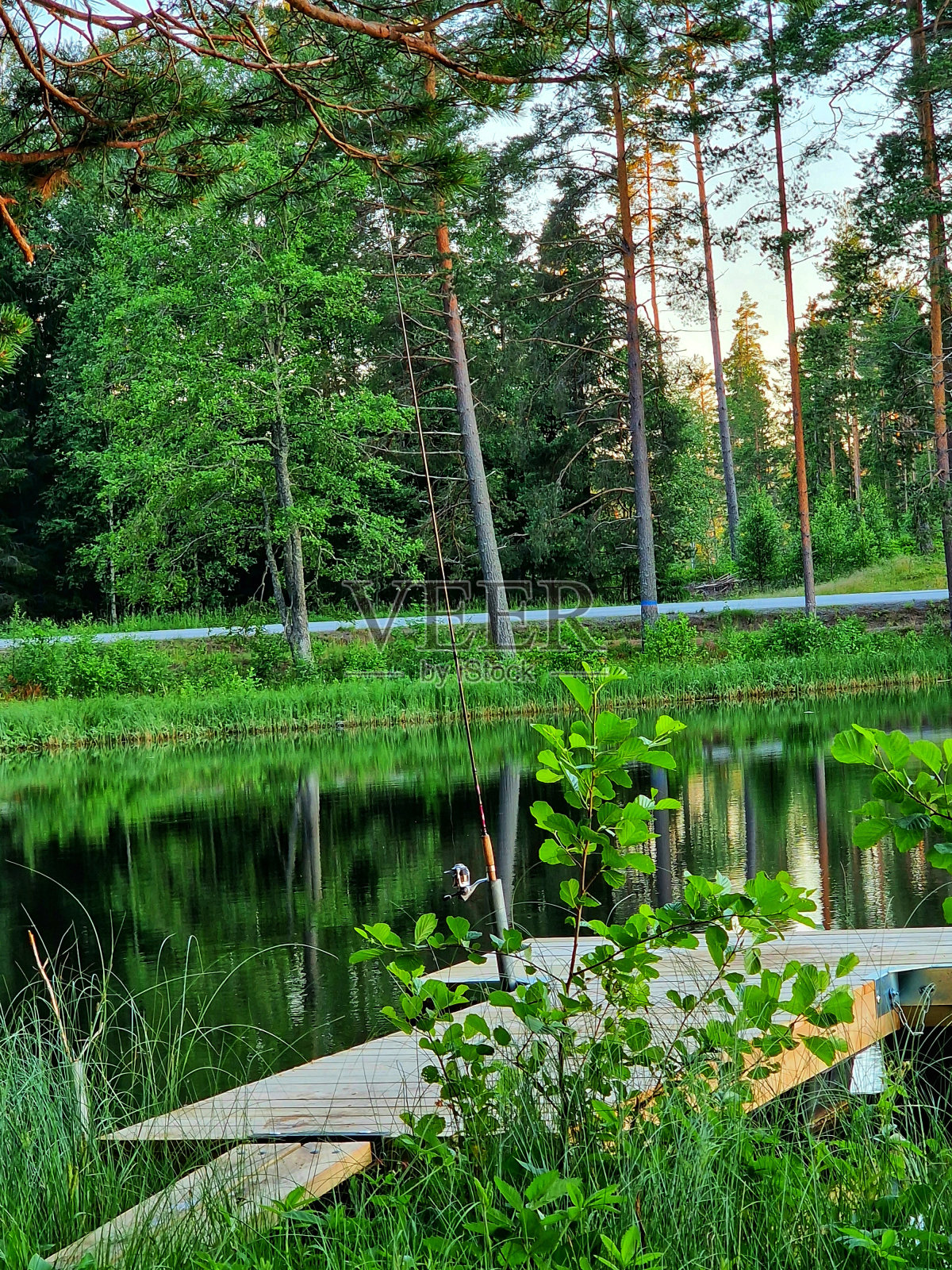 瑞典钓鱼照片摄影图片