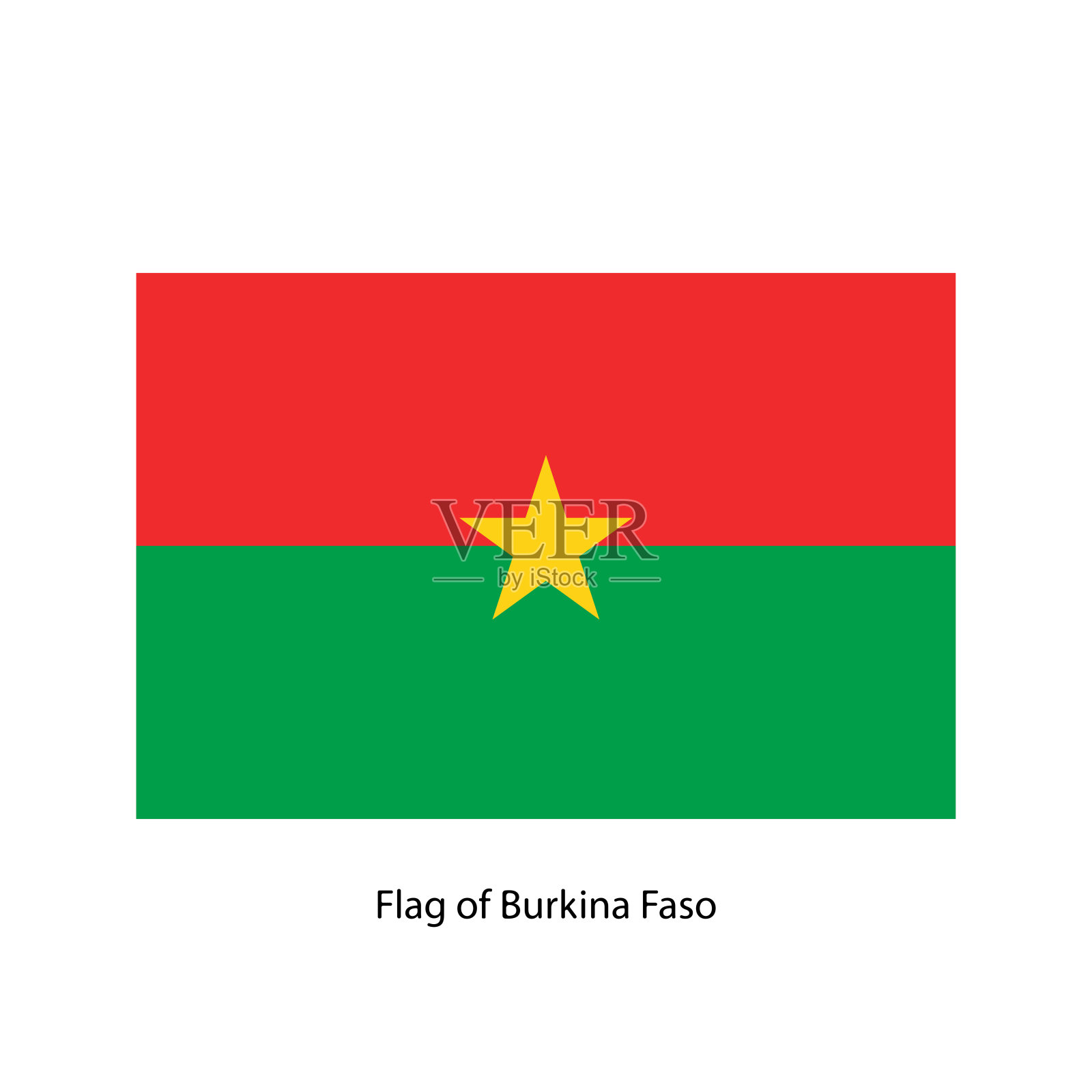 布基纳法索国旗。插画图片素材