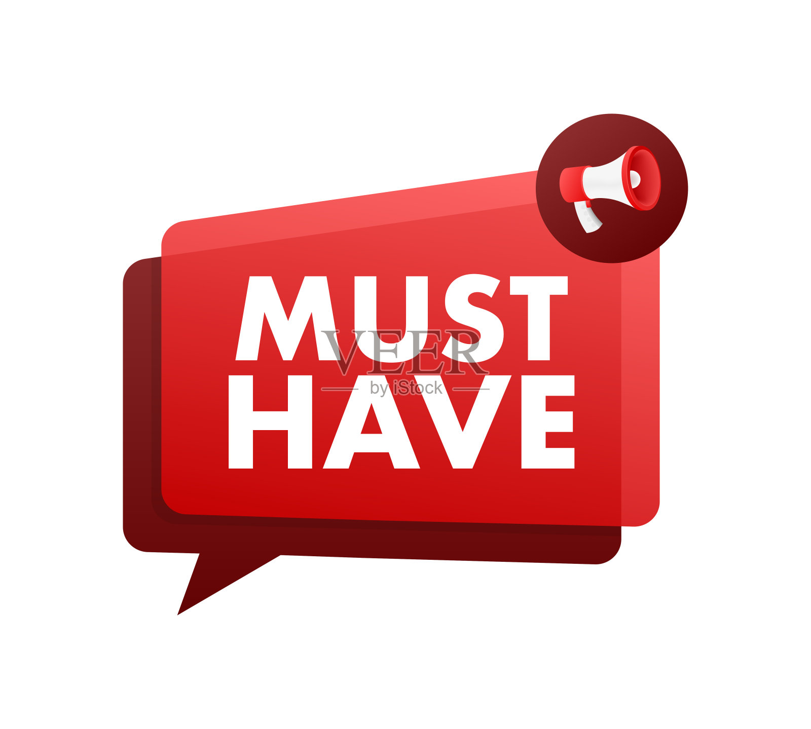 必须有标志，标签。矢量股票插图设计元素图片