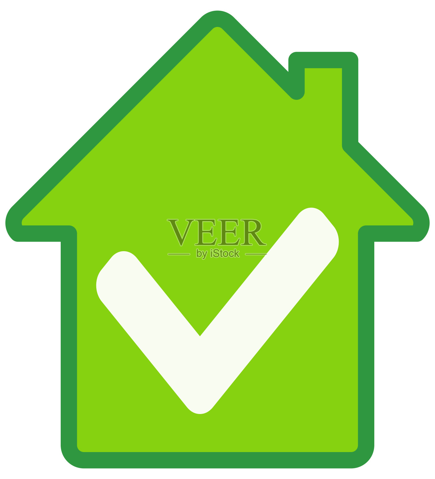 已验证的建筑物(裁剪)插画图片素材