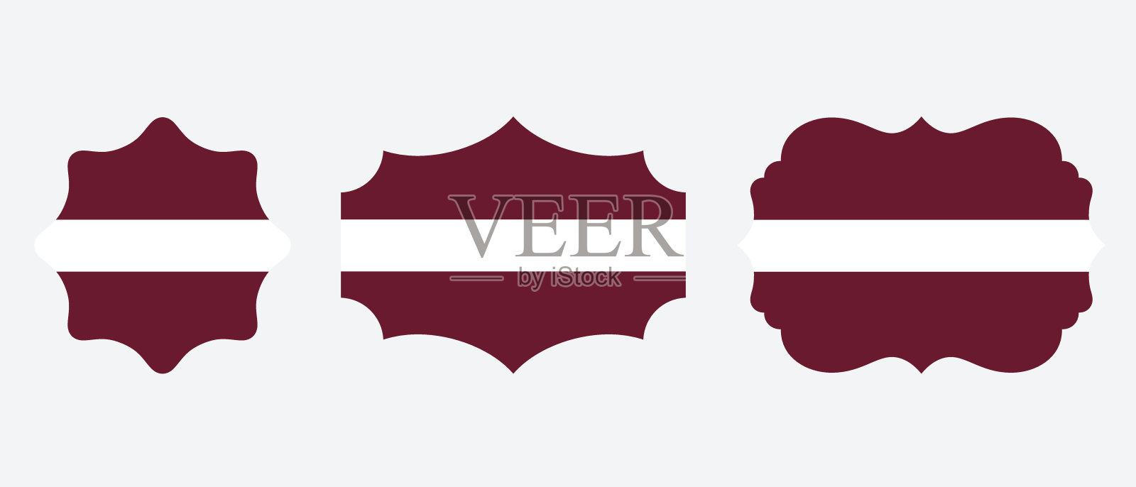 拉脱维亚国旗图标。Web图标设置。图标集合平面。简单的插画图片素材