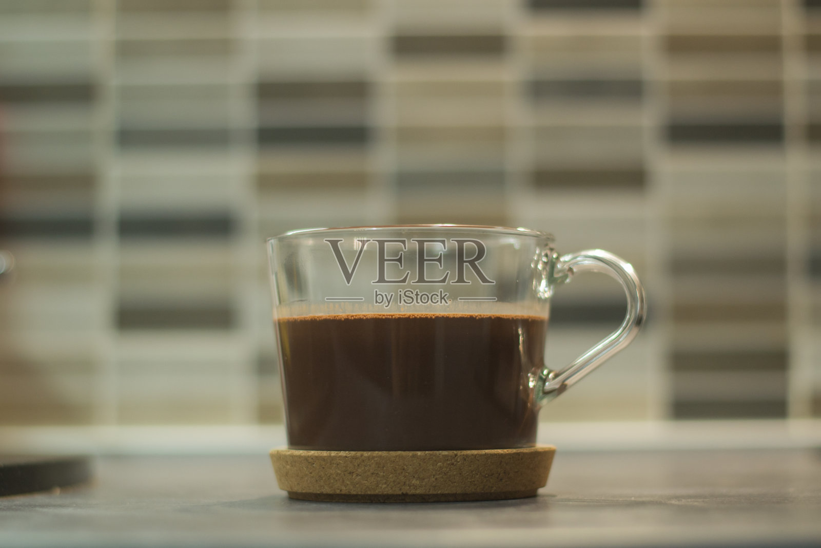 一杯咖啡的垂直特写镜头照片摄影图片