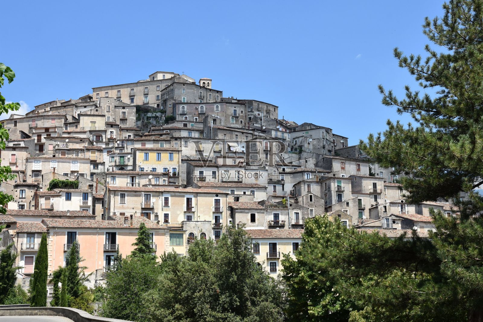意大利的莫拉诺卡拉布罗村。照片摄影图片