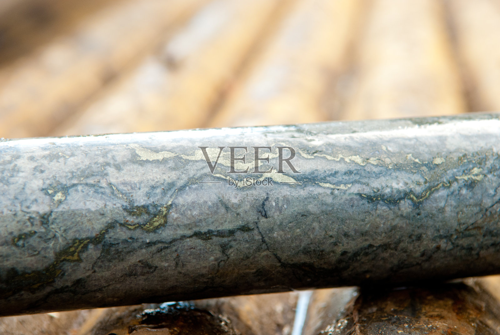 铜矿岩心样品照片摄影图片