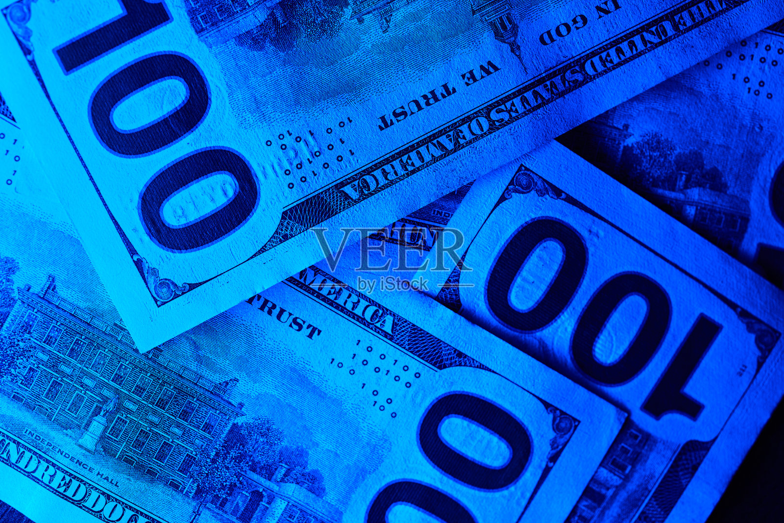 钱，100美元的钞票照片摄影图片