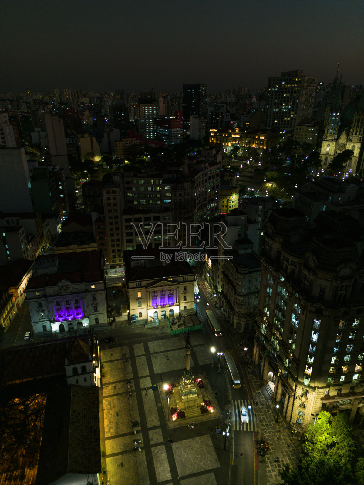 Landscape of the Historic Center in São Paulo照片摄影图片