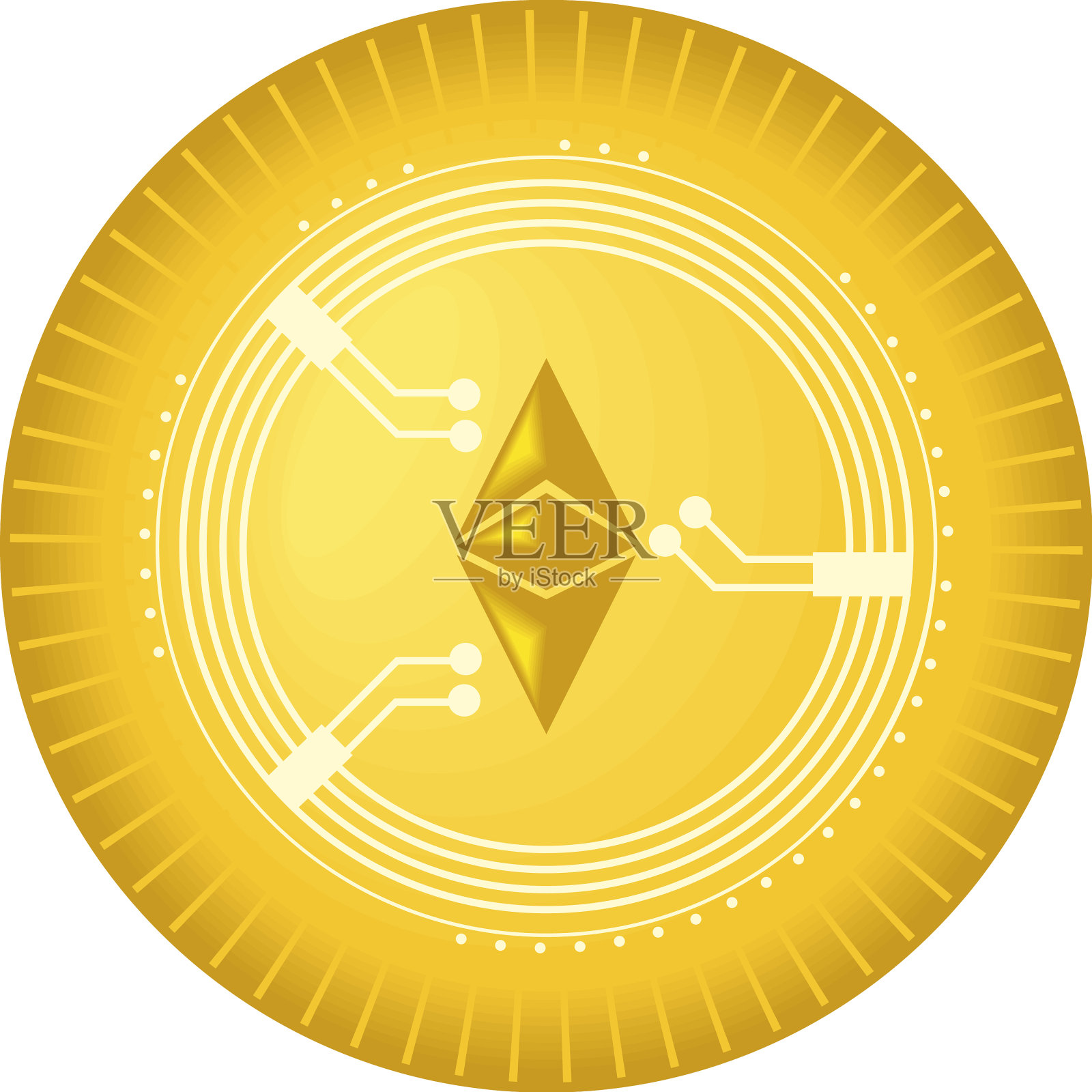 加密货币以太坊图标设计元素图片