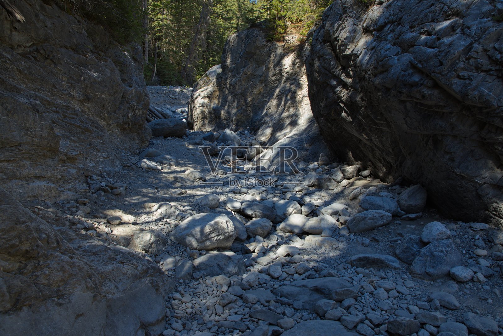 洞穴溪径在Canmore，阿尔伯塔，加拿大，北美照片摄影图片