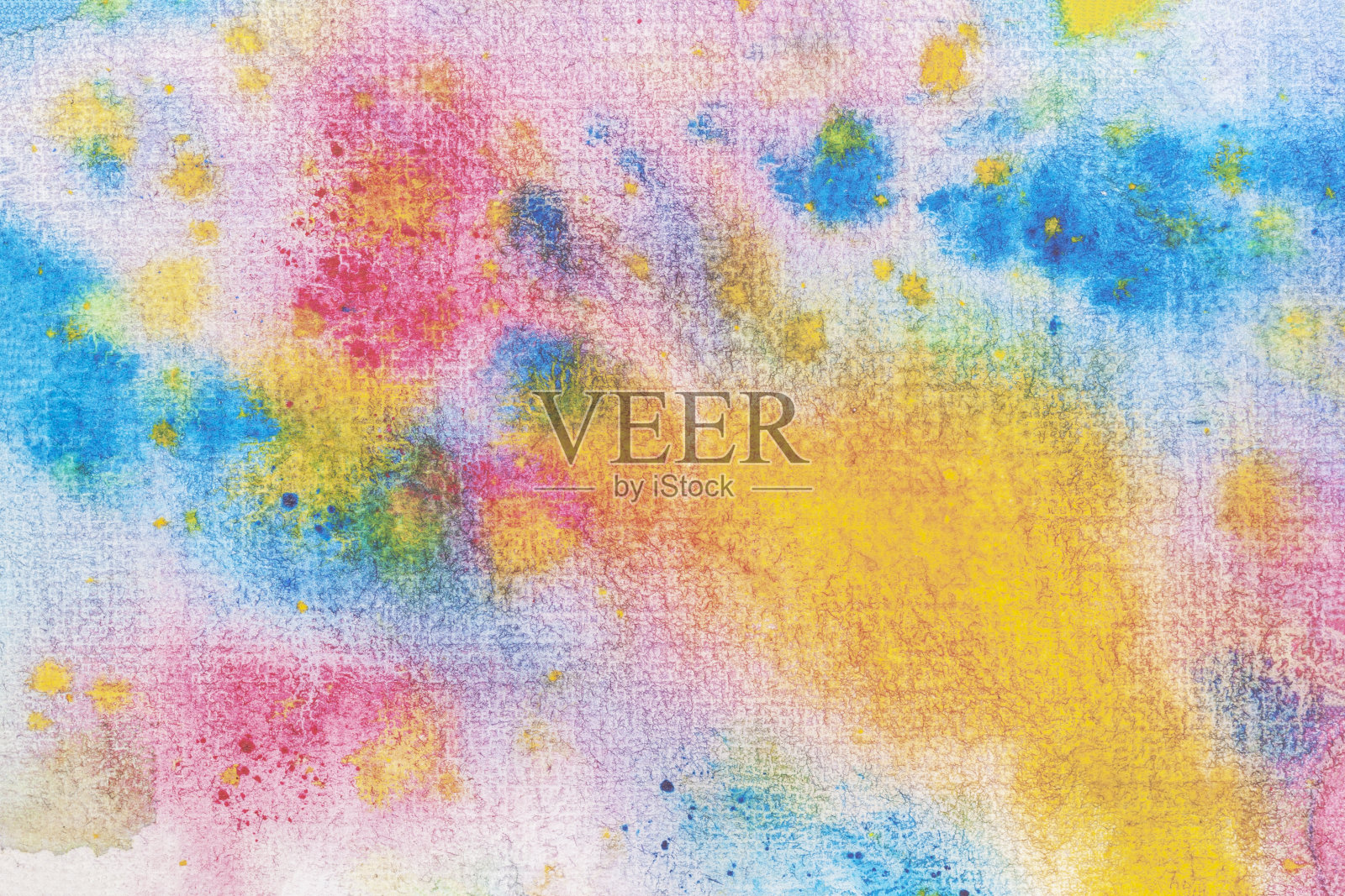 水彩抽象背景画与喷雾，斑点，飞溅。手绘在纸上的纹理插画图片素材