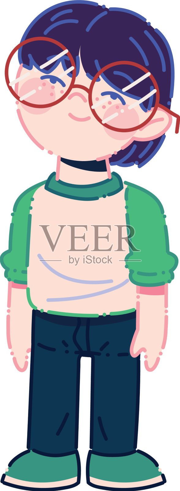 亚洲小男孩设计元素图片