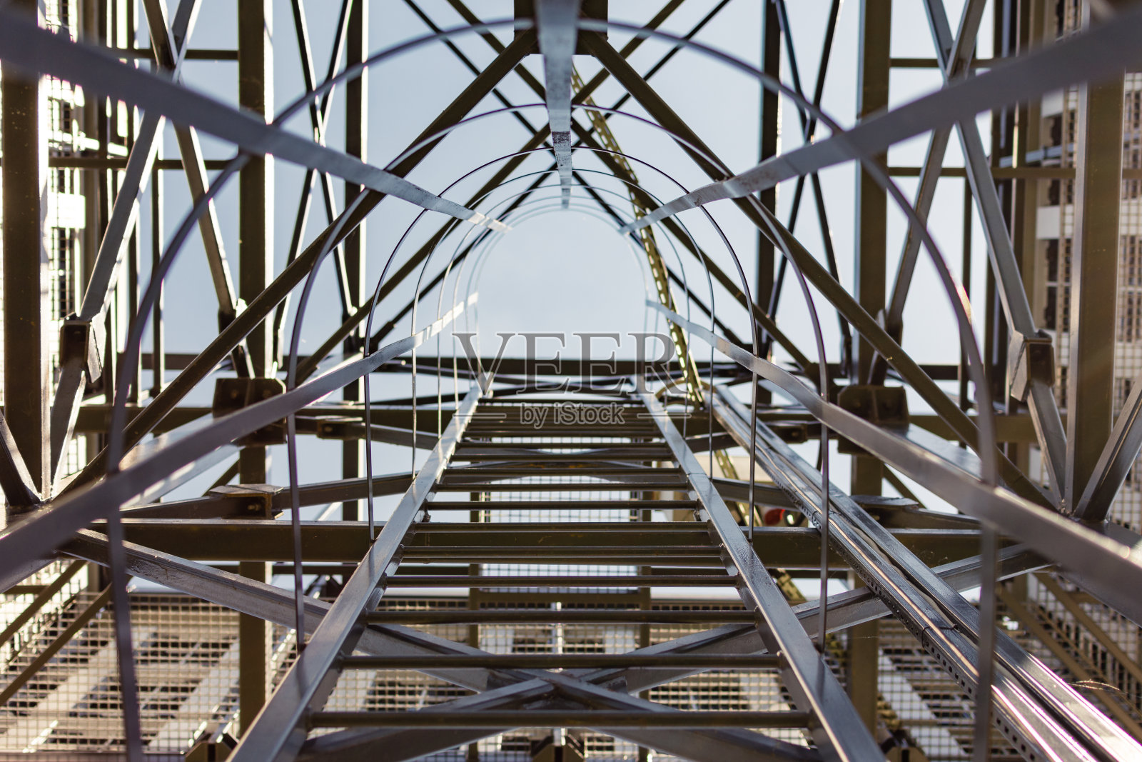 安全梯或台阶的抽象观点照片摄影图片