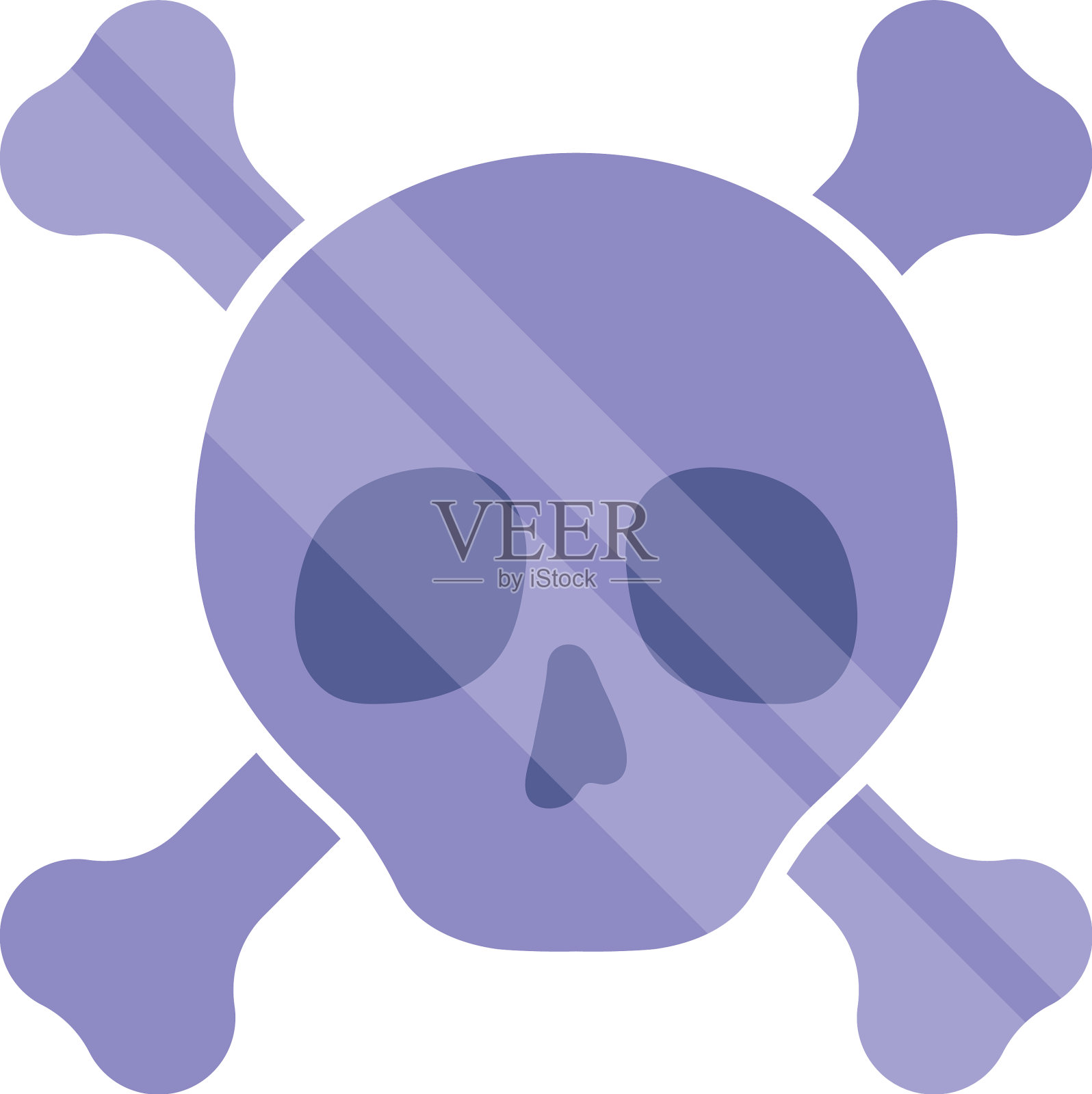 头骨和骨头设计元素图片