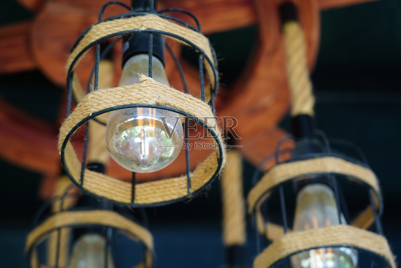 绳灯照片摄影图片