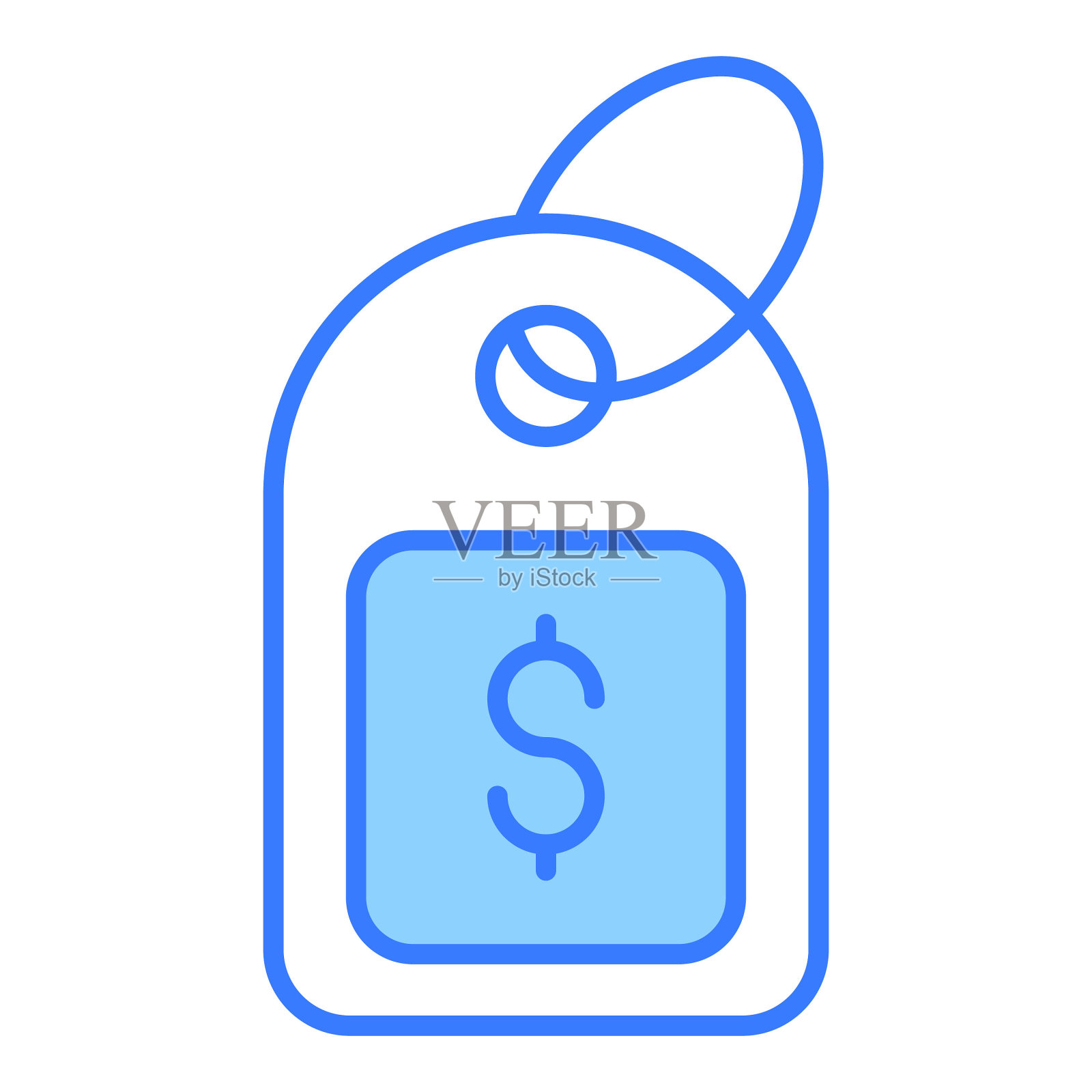 tag财经相关矢量行图标。可编辑笔画像素完美。设计元素图片