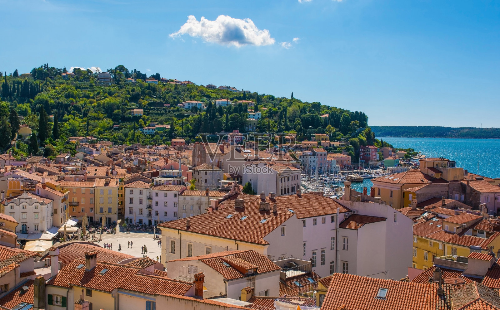 斯洛文尼亚的皮兰古城照片摄影图片