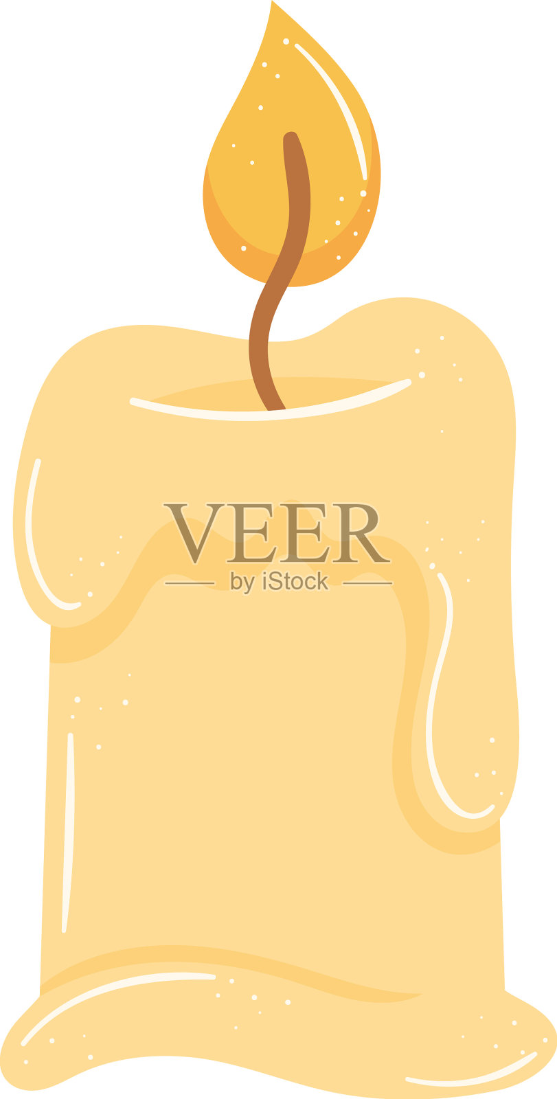 蜡烛蜡着火了设计元素图片