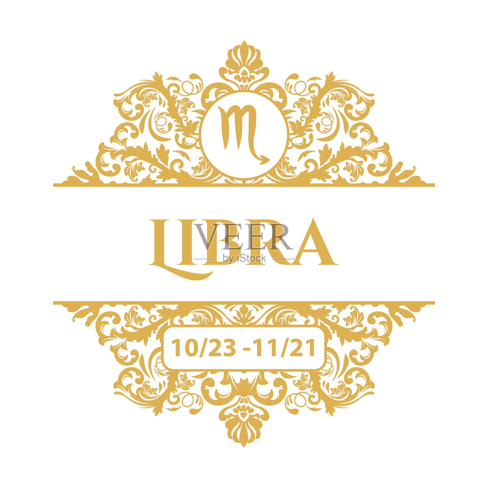 星座符号插画图片素材