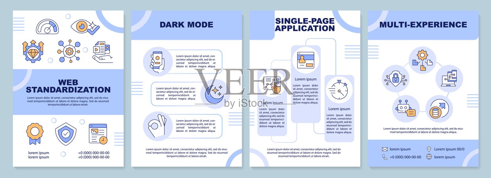 Web标准化宣传册模板设计模板素材