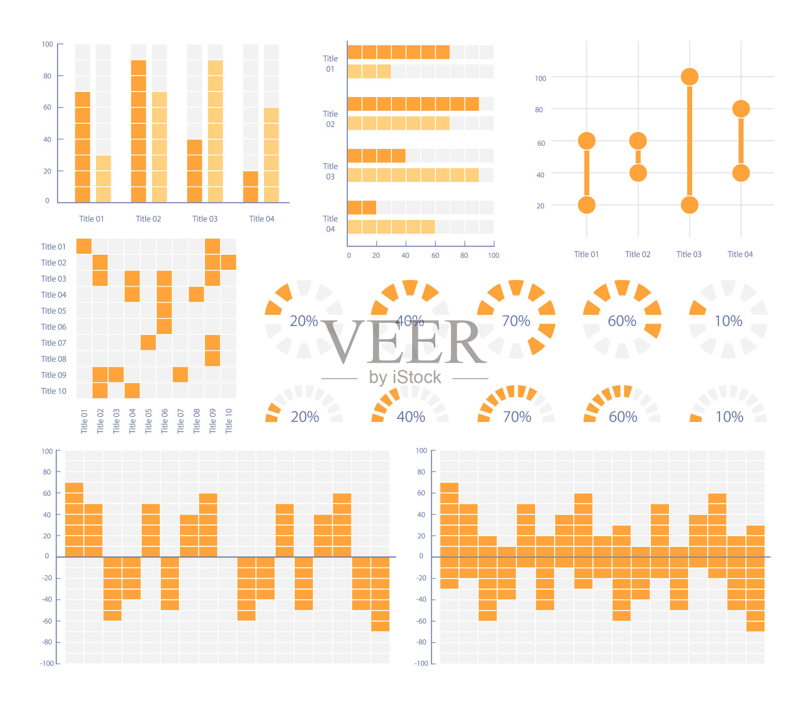 业务发展成果信息图图表设计模板集设计模板素材