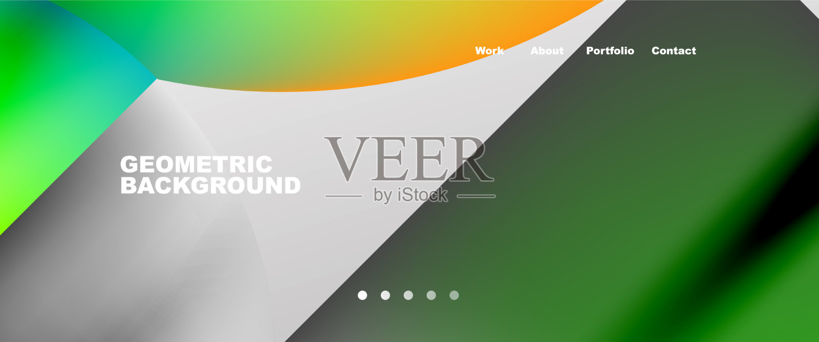 重叠的圆圈抽象背景模板插画图片素材