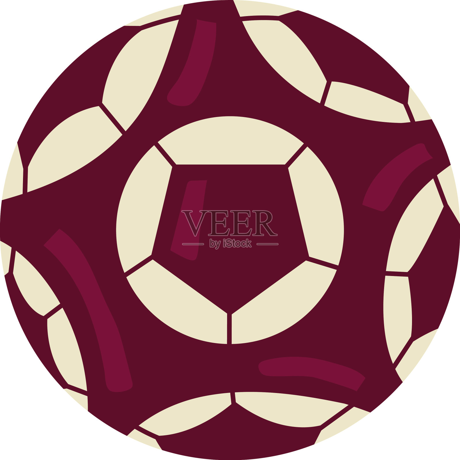 紫色足球运动气球设计元素图片