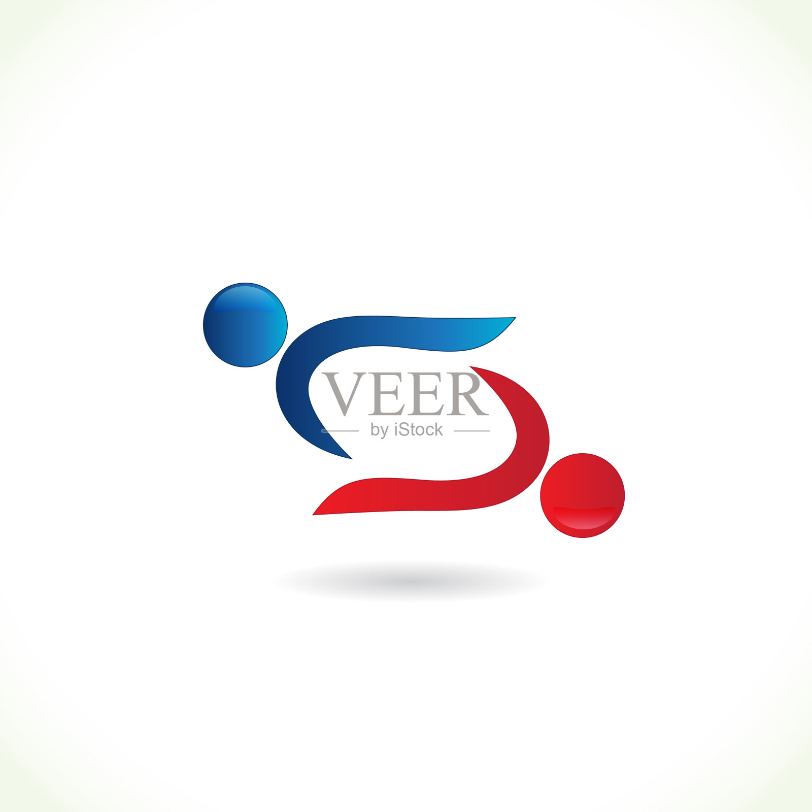 握手人企业团结概念矢量图标图标素材