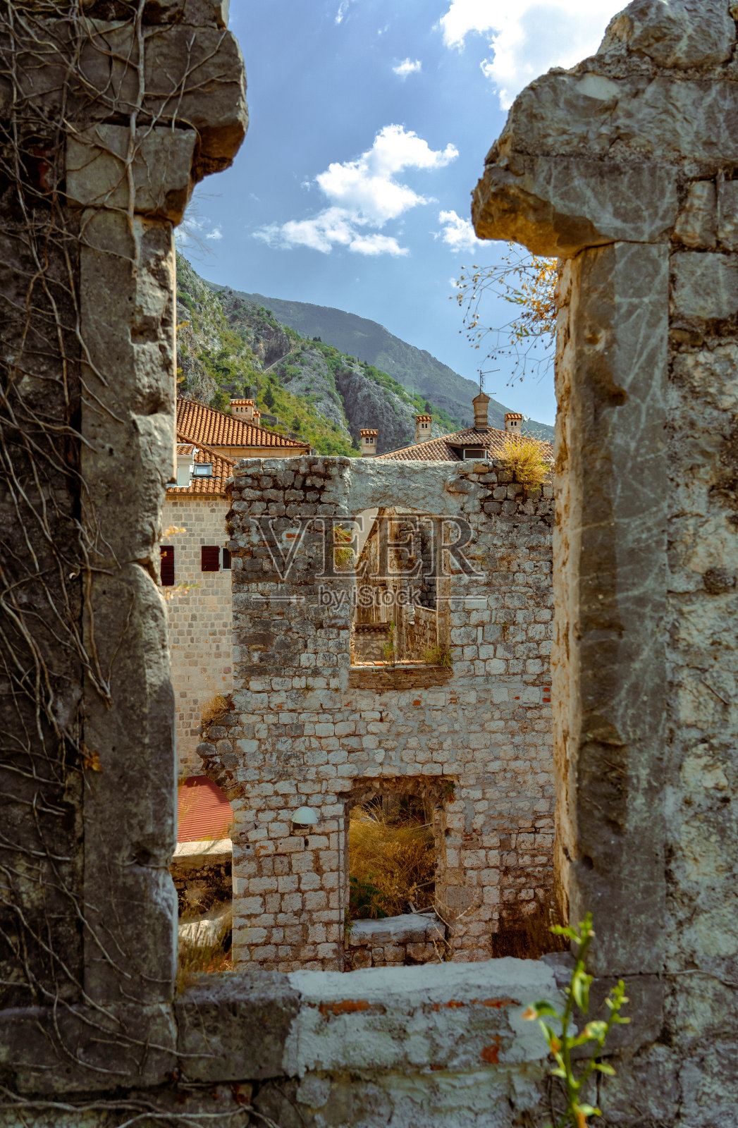 科托尔古城照片摄影图片