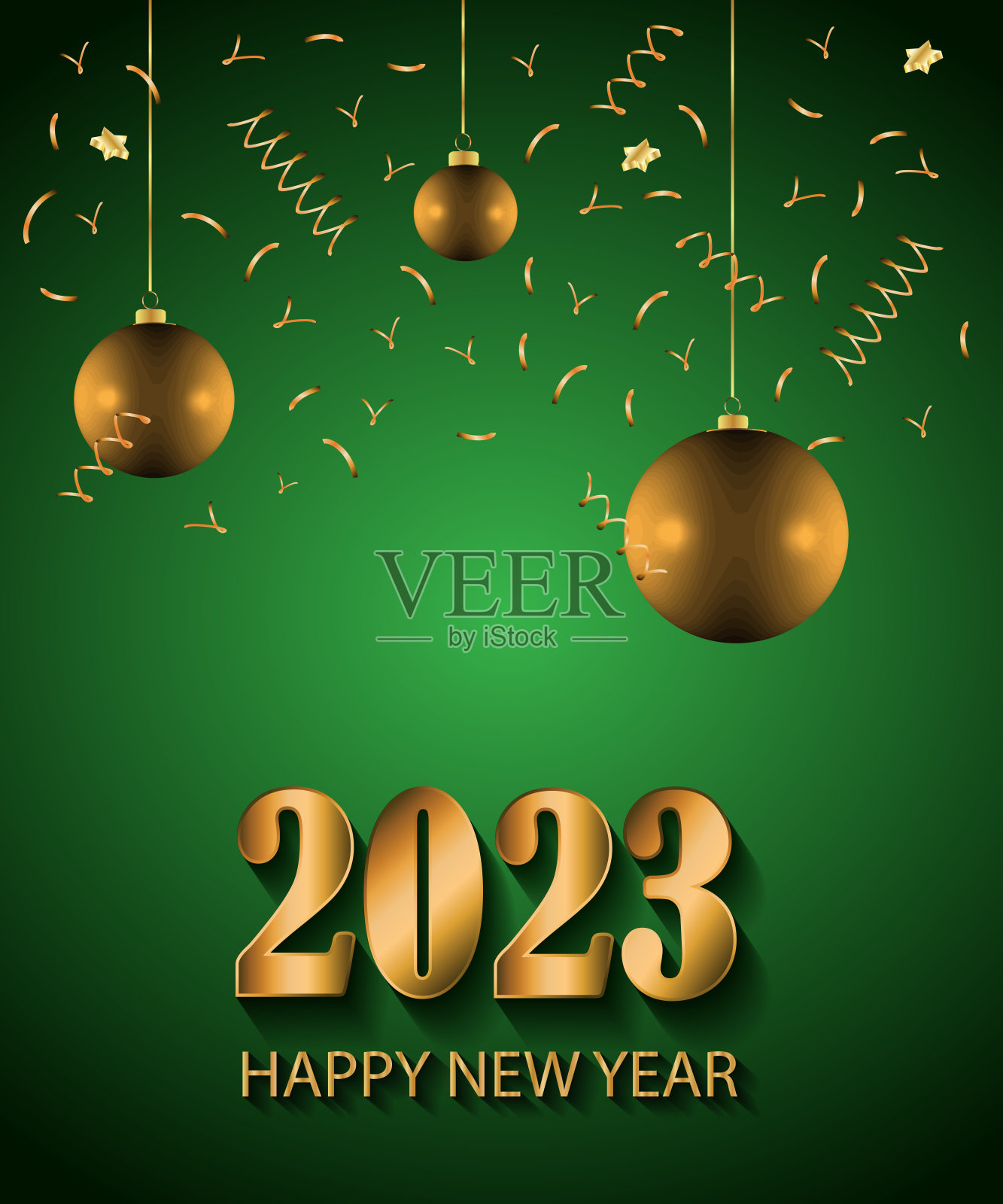 2023新年快乐背景为您的节日邀请、节日海报、贺卡。插画图片素材