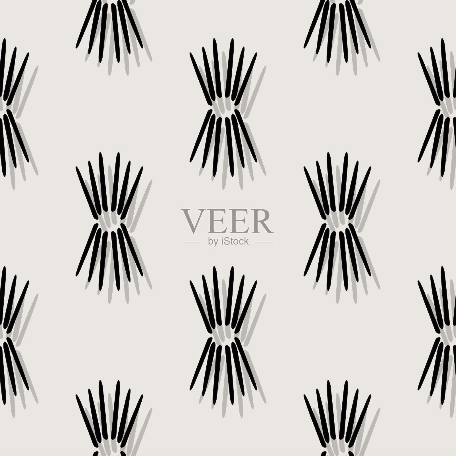 基本几何无缝矢量图案插画图片素材