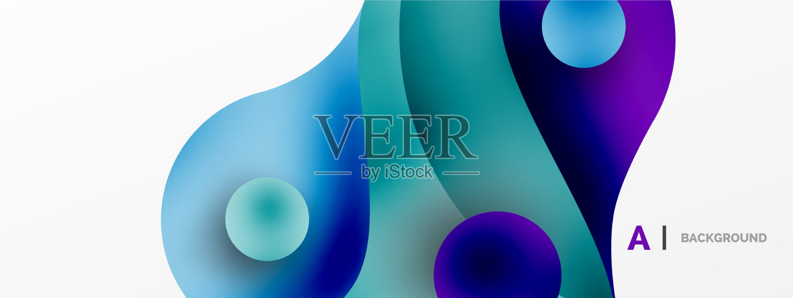 流动的几何形状极简抽象插画图片素材