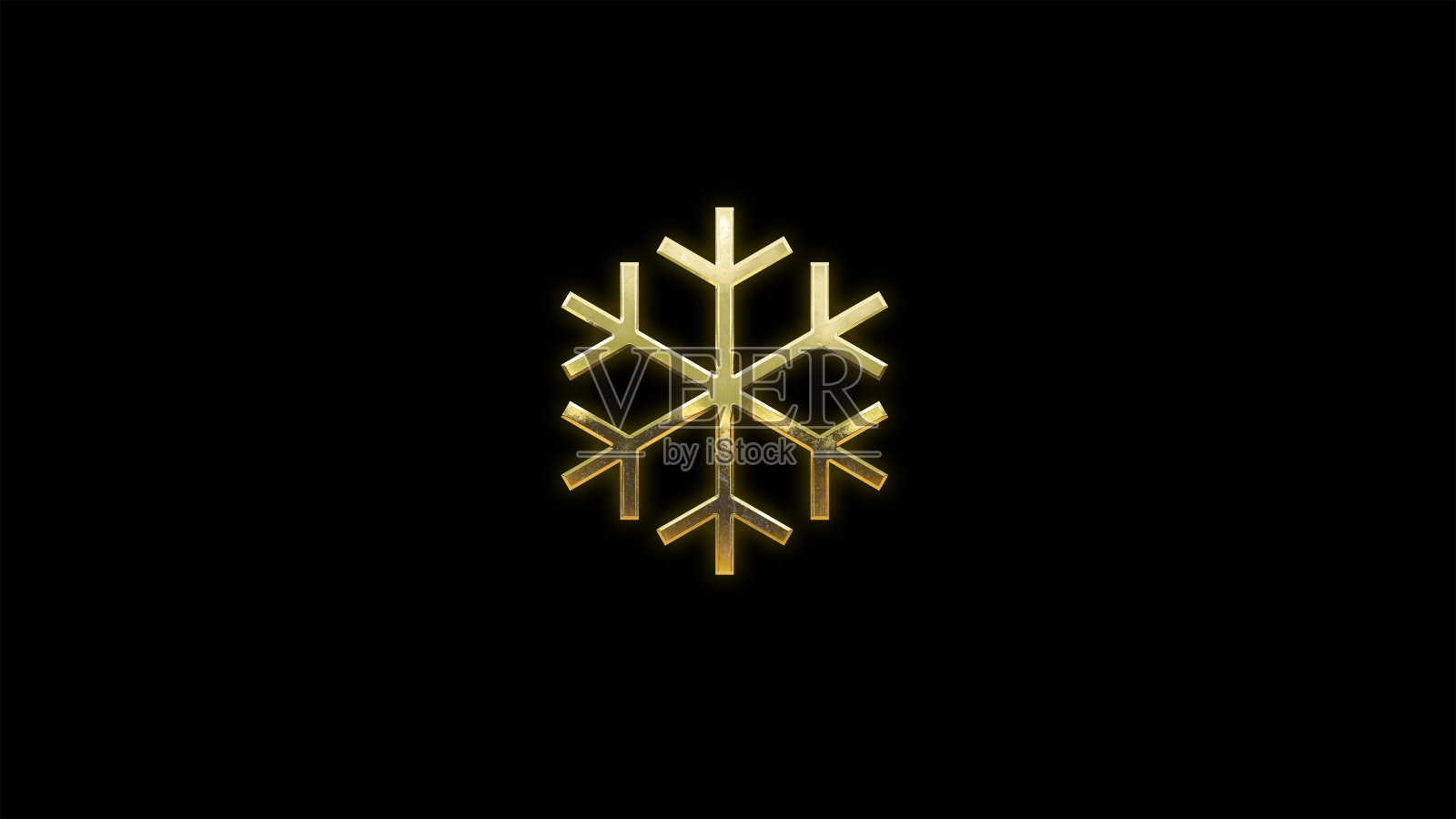 金色雪花剪出圣诞装饰3d插画插画图片素材