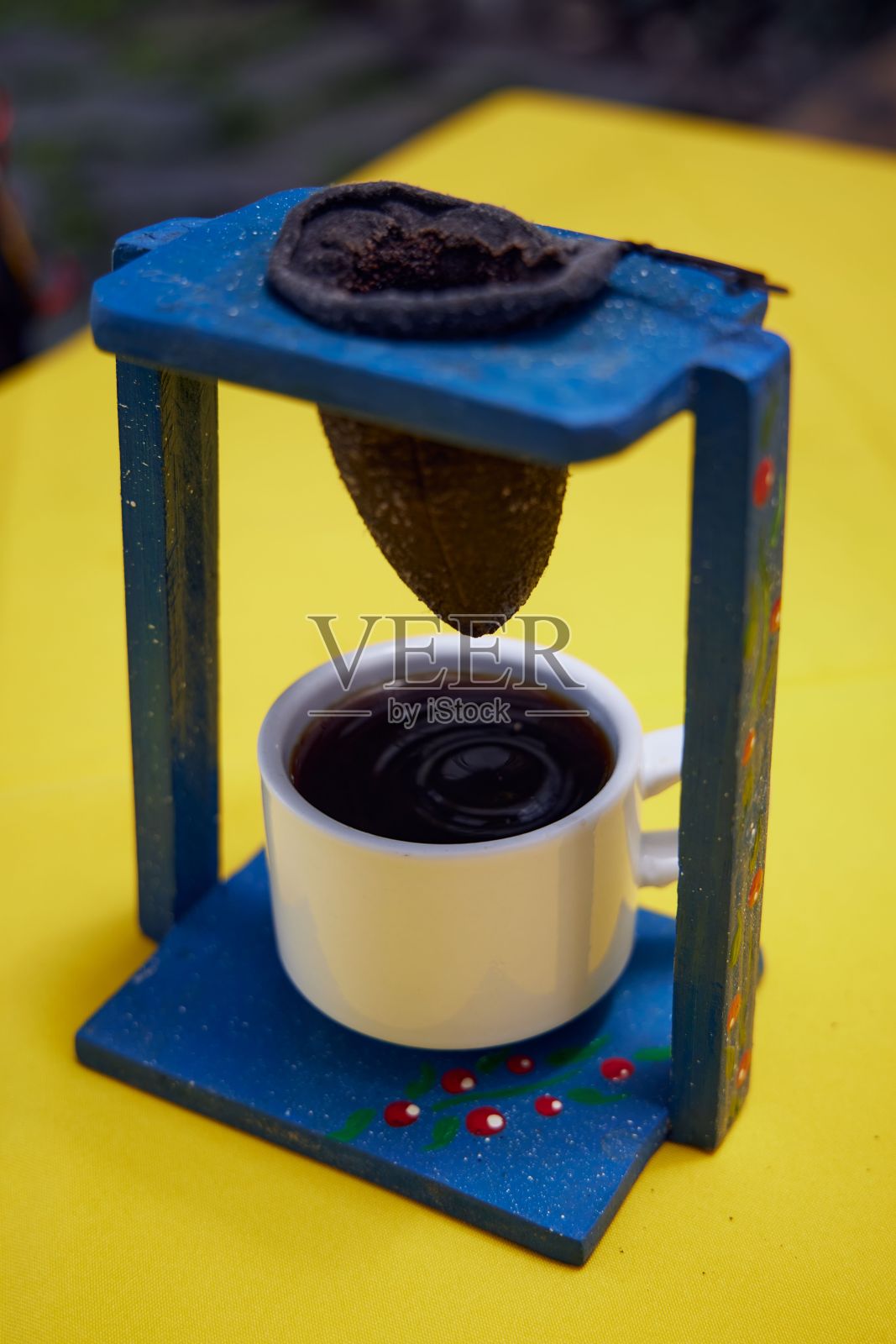 哥斯达黎加的传统咖啡酿造照片摄影图片