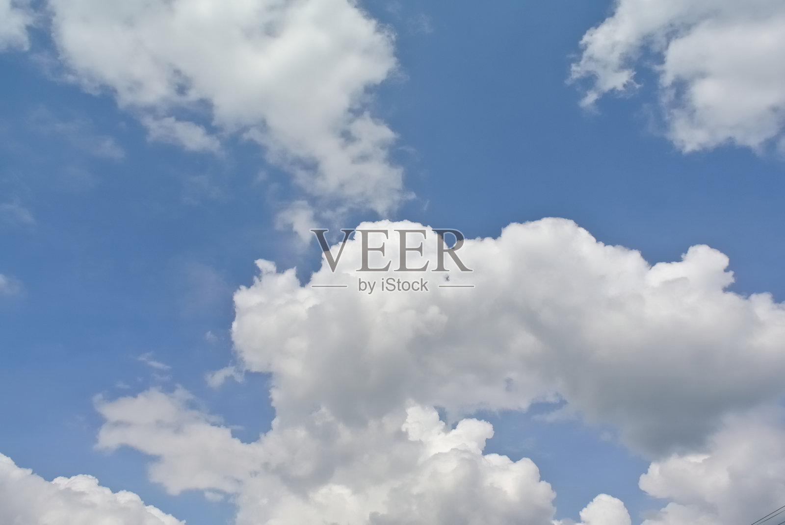 蓝天白云，自然背景照片摄影图片