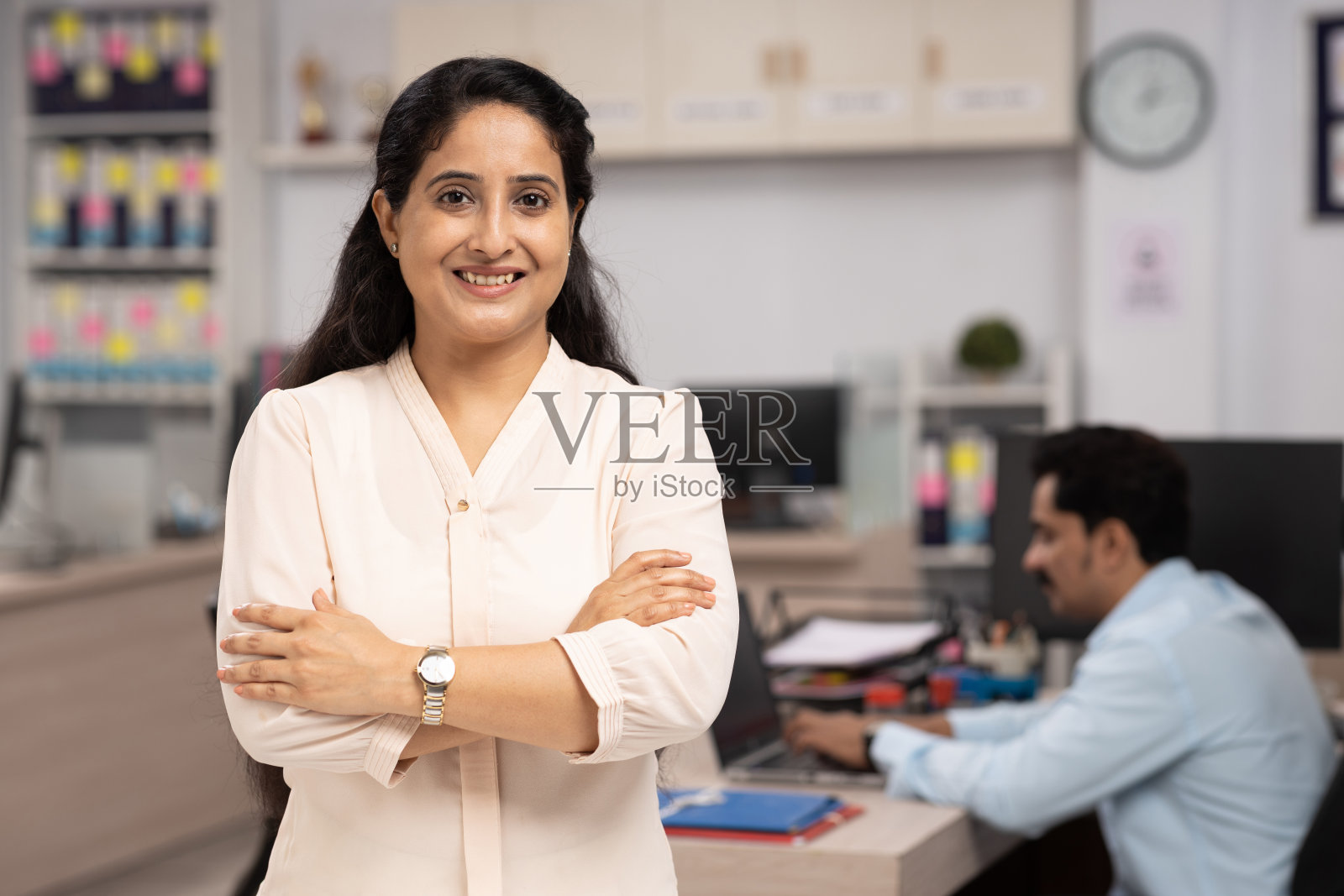 银行职员肖像，股票照片照片摄影图片