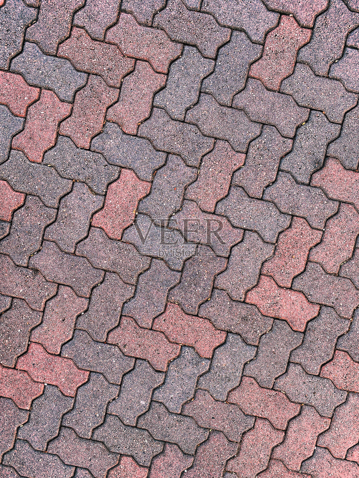 古色古香的红砖，鹅卵石路，车道，马路，切石，铺路砖，复古照片摄影图片