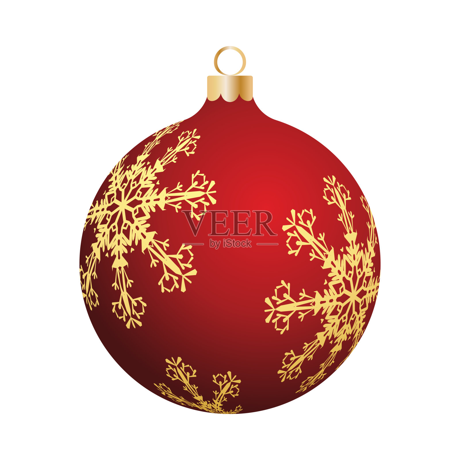 圣诞装饰玻璃球插画图片素材