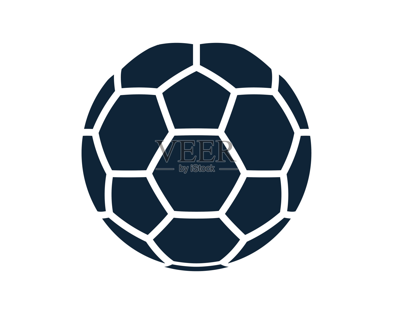 足球图标。足球游戏的球图标插画图片素材